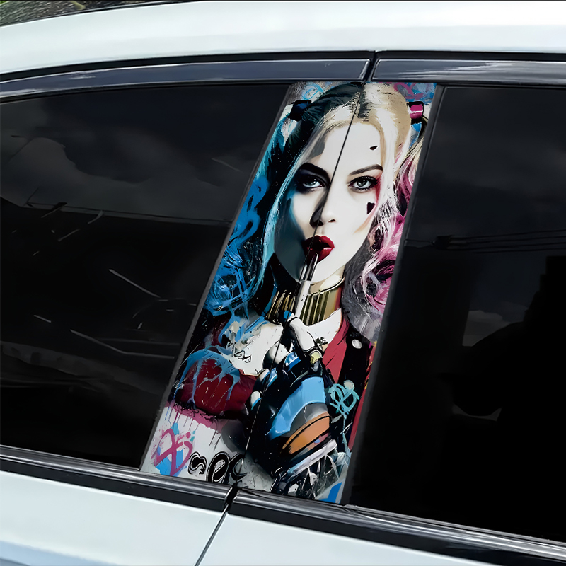 Car Accessories Joker - 2 peças de adesivos para pilar
