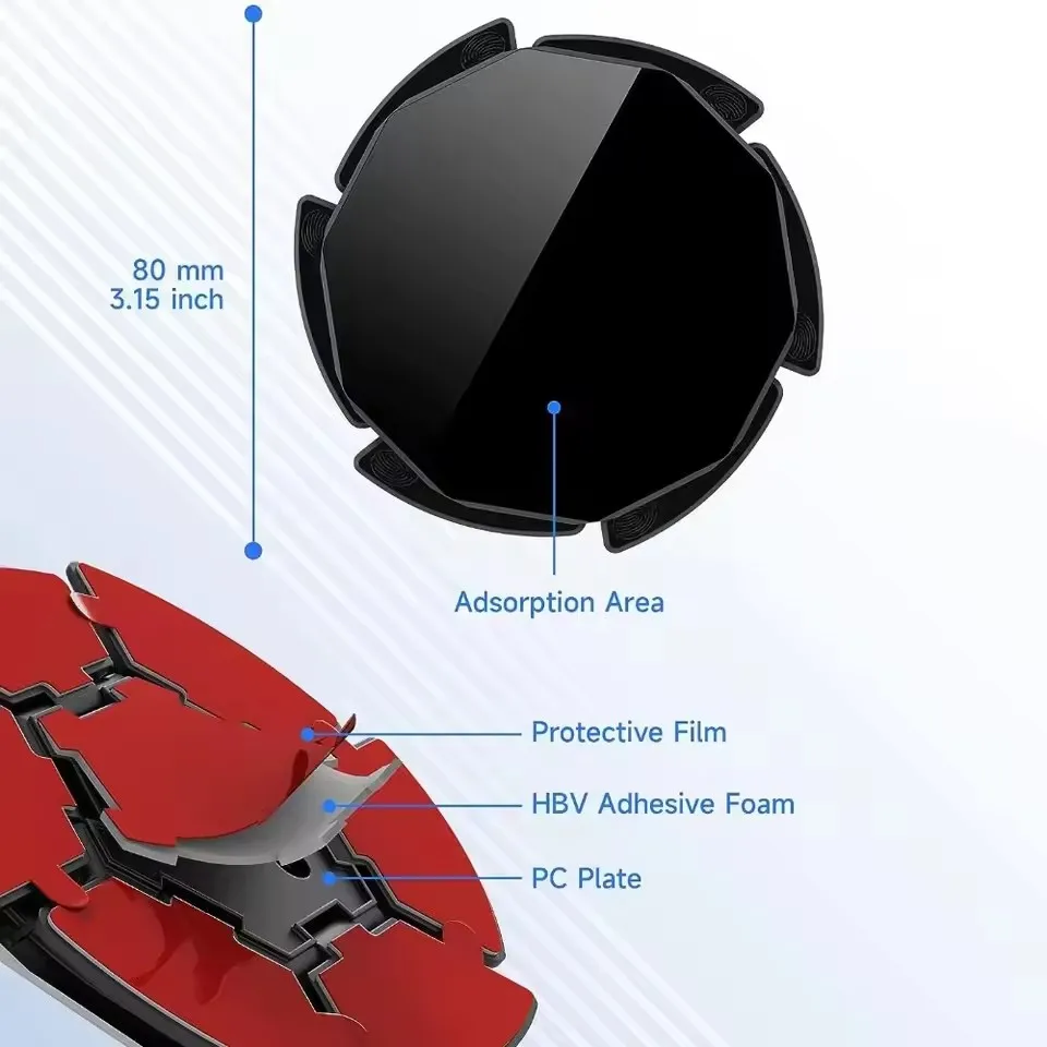 Car Accessories Phone Holder - Suporte de Telefone Antiderrapante de Silicone