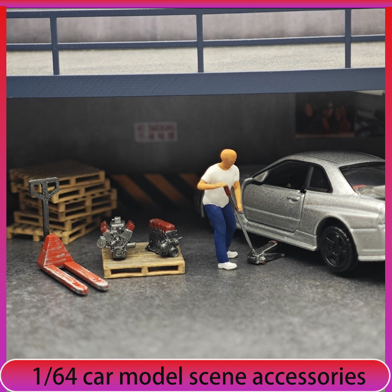 Car Accessories For Decoration - 1:64 decorações de cena de loja