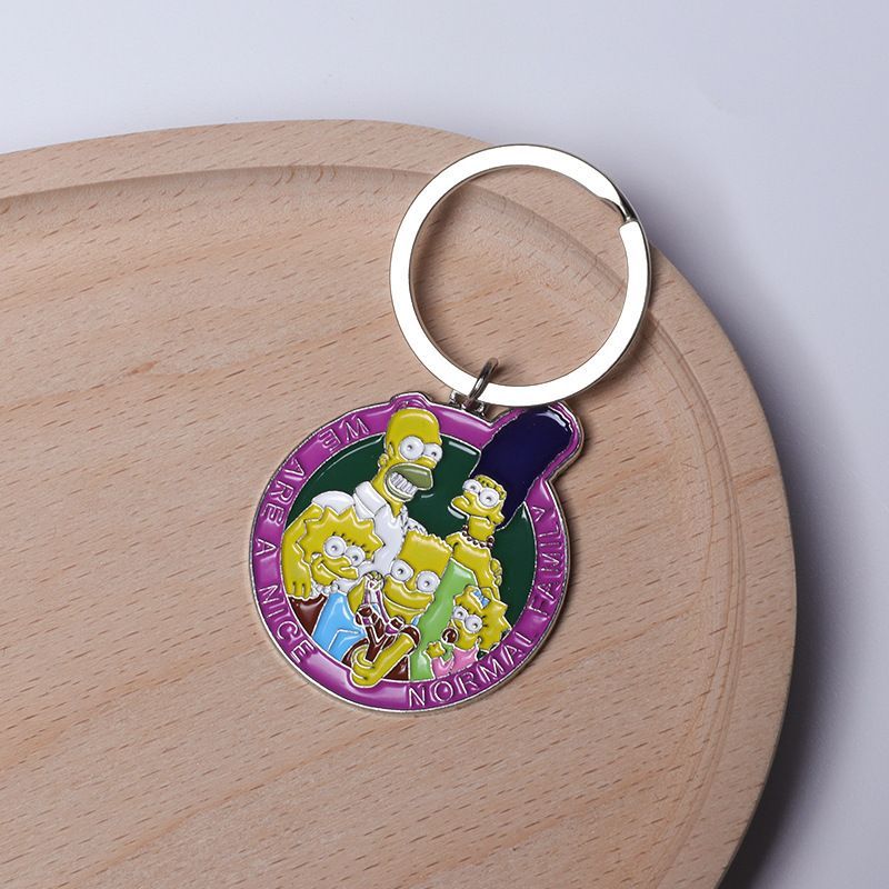 Car Accessories For Decoration - Chaveiro de Anime Os Simpsons, Pingente