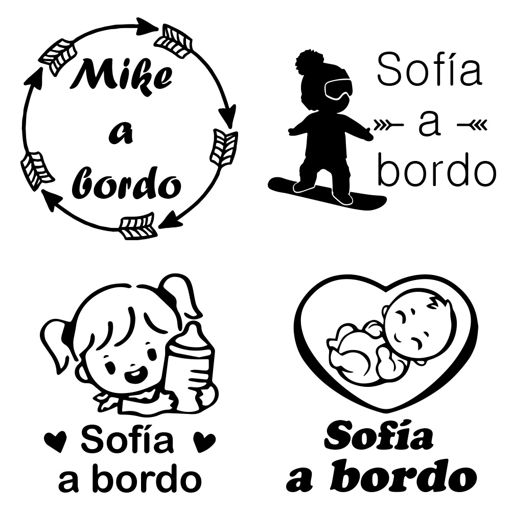 Car Accessories For Decoration - 1pc vinil bebê a bordo colorido