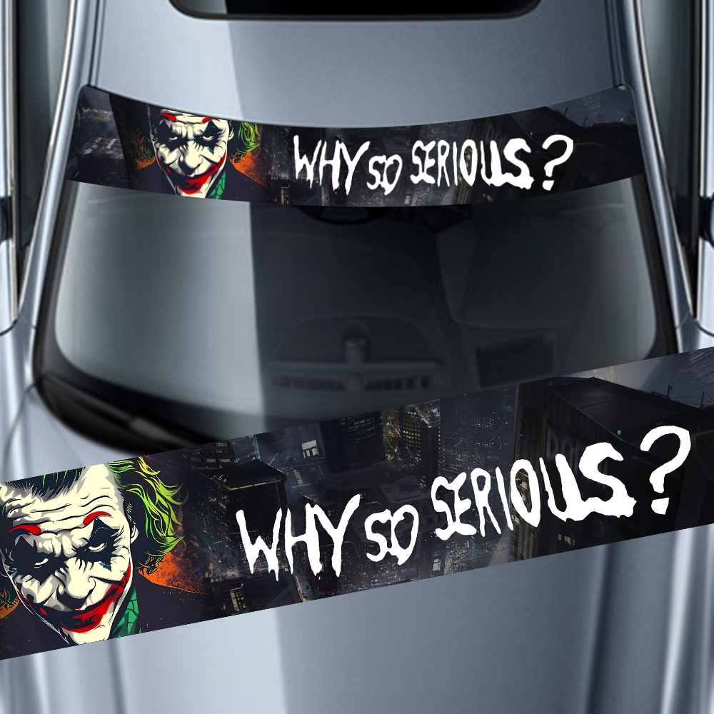 Car Accessories Joker - Por que tão sério adesivo de