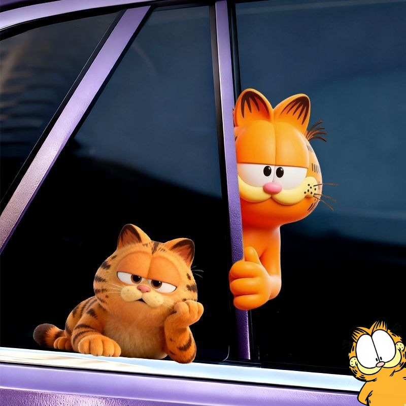 Car Accessories For Decoration - Adesivos de Carro Garfield Anime: Engraçados,