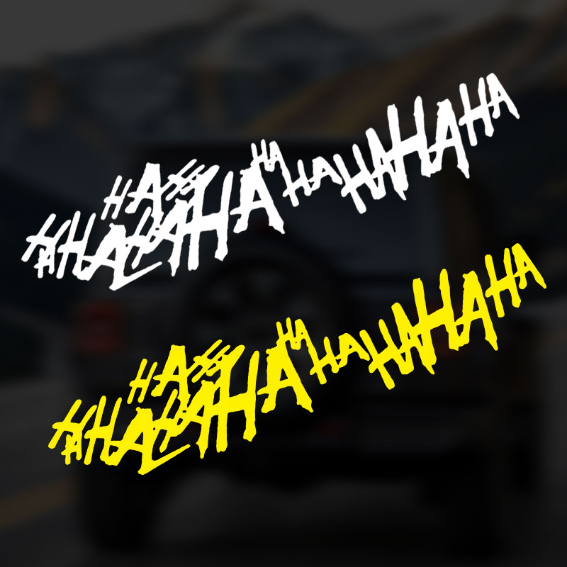 Car Accessories Joker - Adesivo HAHAHA Joker Rindo, Decalque de