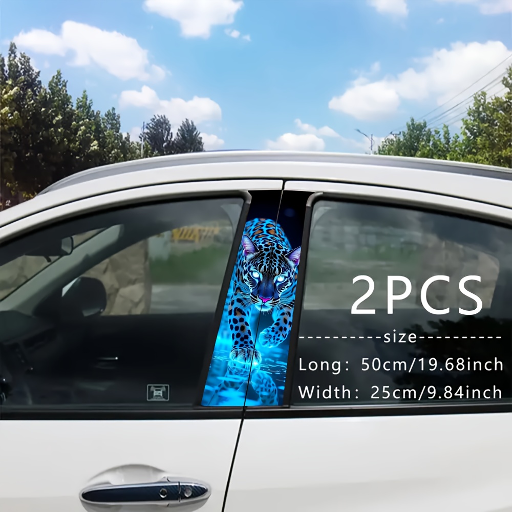 2 peças luminosa leopardo impr - Car Accessories Joker avaliação e preço