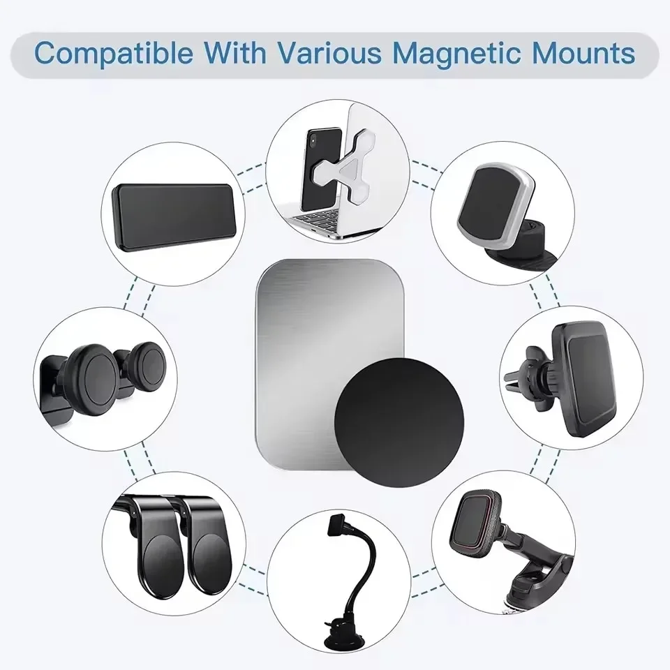 5/10 peças Placa Metálica Magn - Car Accessories Phone Holder avaliação e preço