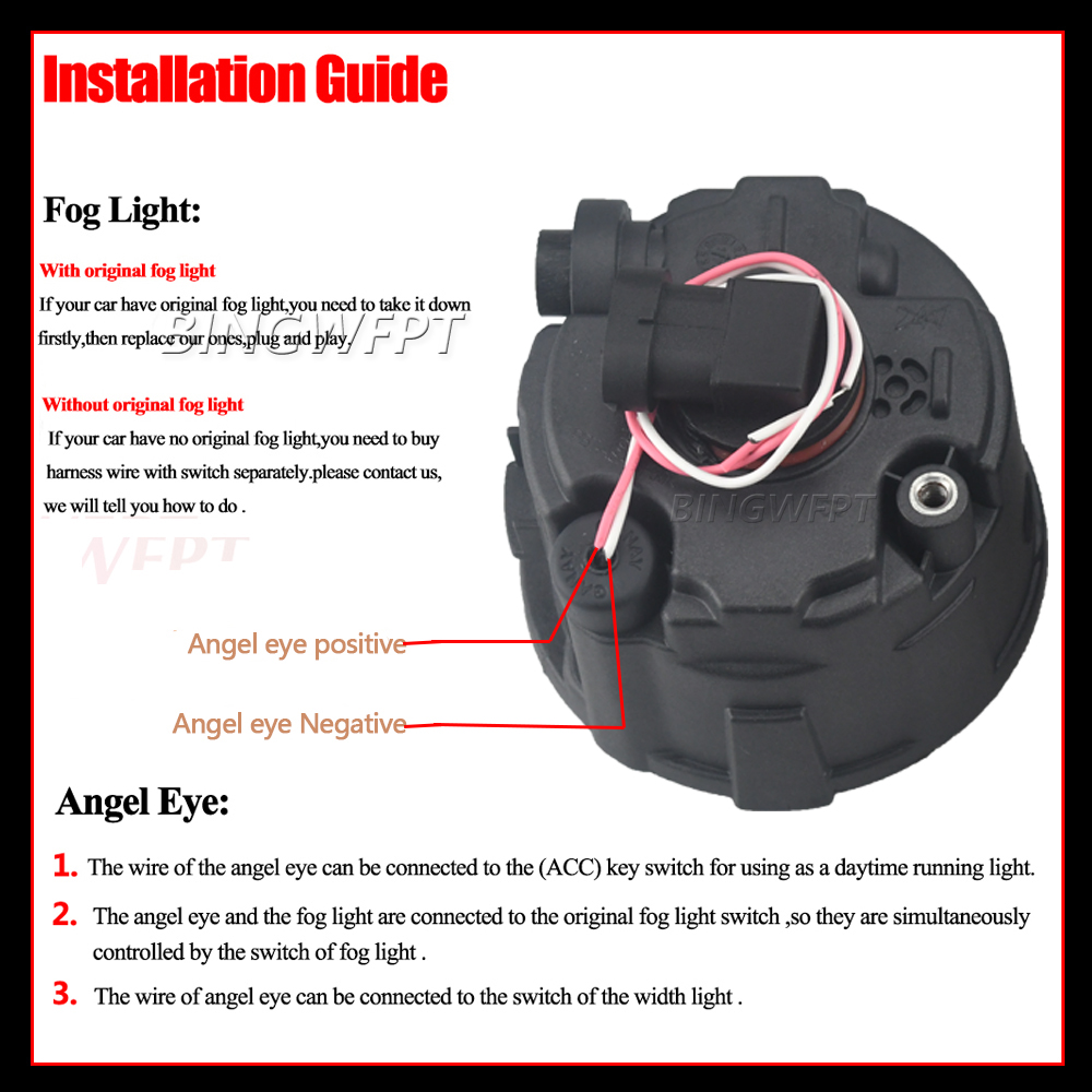 2 x Luzes de Neblina Angel Eye - Car Accessories Xcent avaliação e preço