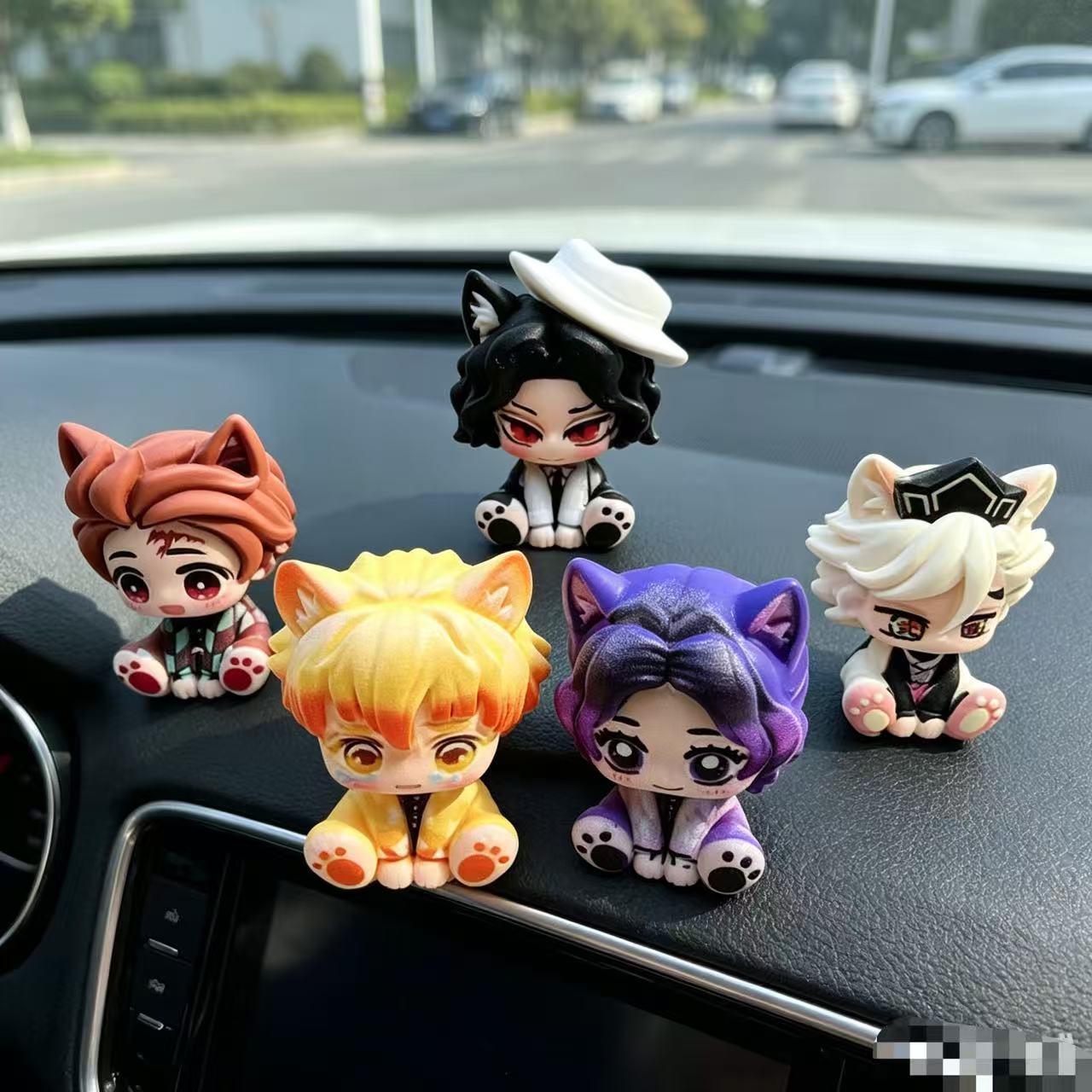 Figurinha Chibi Fofa de Demon  - Car Accessories For Decoration avaliação e preço