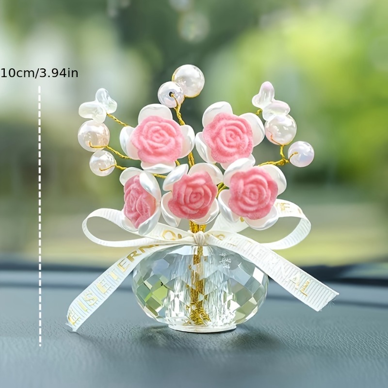 1pc cristal vidro rosa painel  - Car Accessories Walmart avaliação e preço