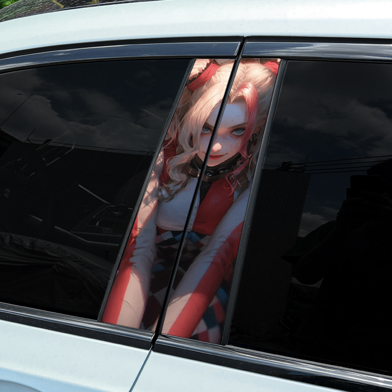 Joker Girl Car B-pilar Adesivo - Car Accessories Joker avaliação e preço