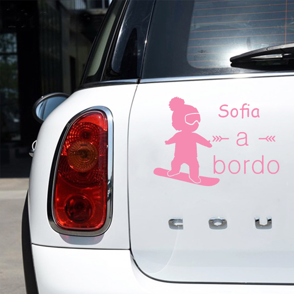 1pc vinil bebê a bordo colorid - Car Accessories For Decoration avaliação e preço