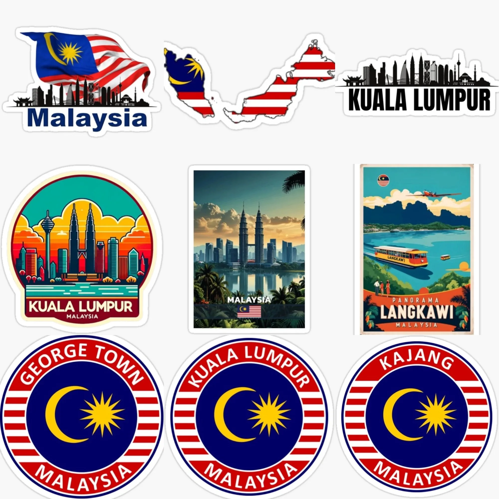 Malásia bandeira mapa emblema  - Car Accessories Malaysia avaliação e preço