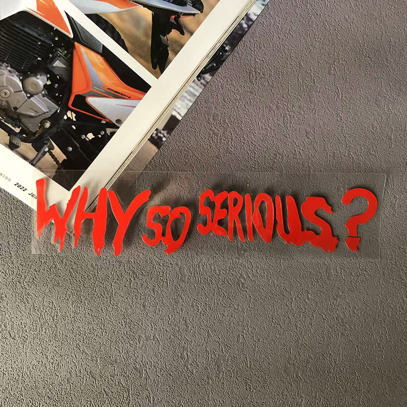 Por que tão sério decalques ad - Car Accessories Joker avaliação e preço