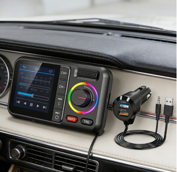 Transmissor FM Sem Fio com Tel - Wireless Car Charger avaliação e preço