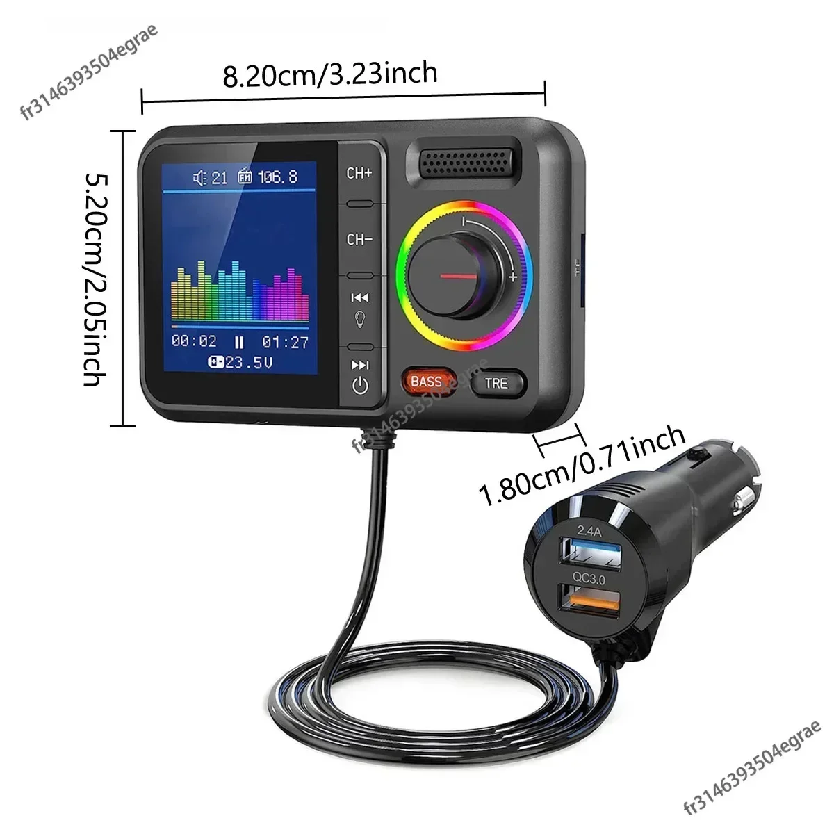 Transmissor FM Sem Fio com Tel - Wireless Car Charger avaliação e preço
