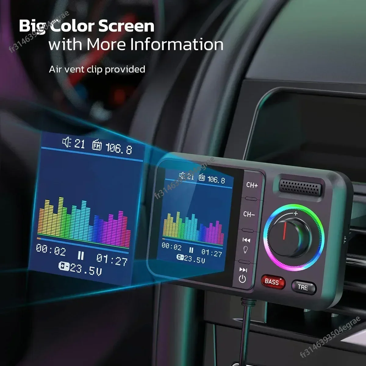 Transmissor FM Sem Fio com Tel - Wireless Car Charger avaliação e preço